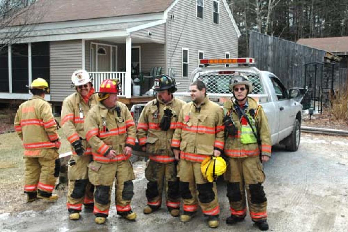 firemen at a fire
