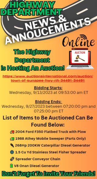 online auction list