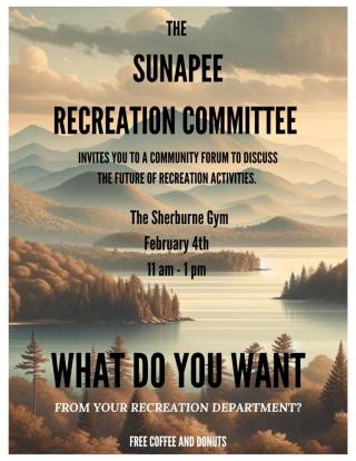  Sunapee Recreation Committee Forum