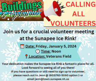 Volunteer Meeting - Ice Rink